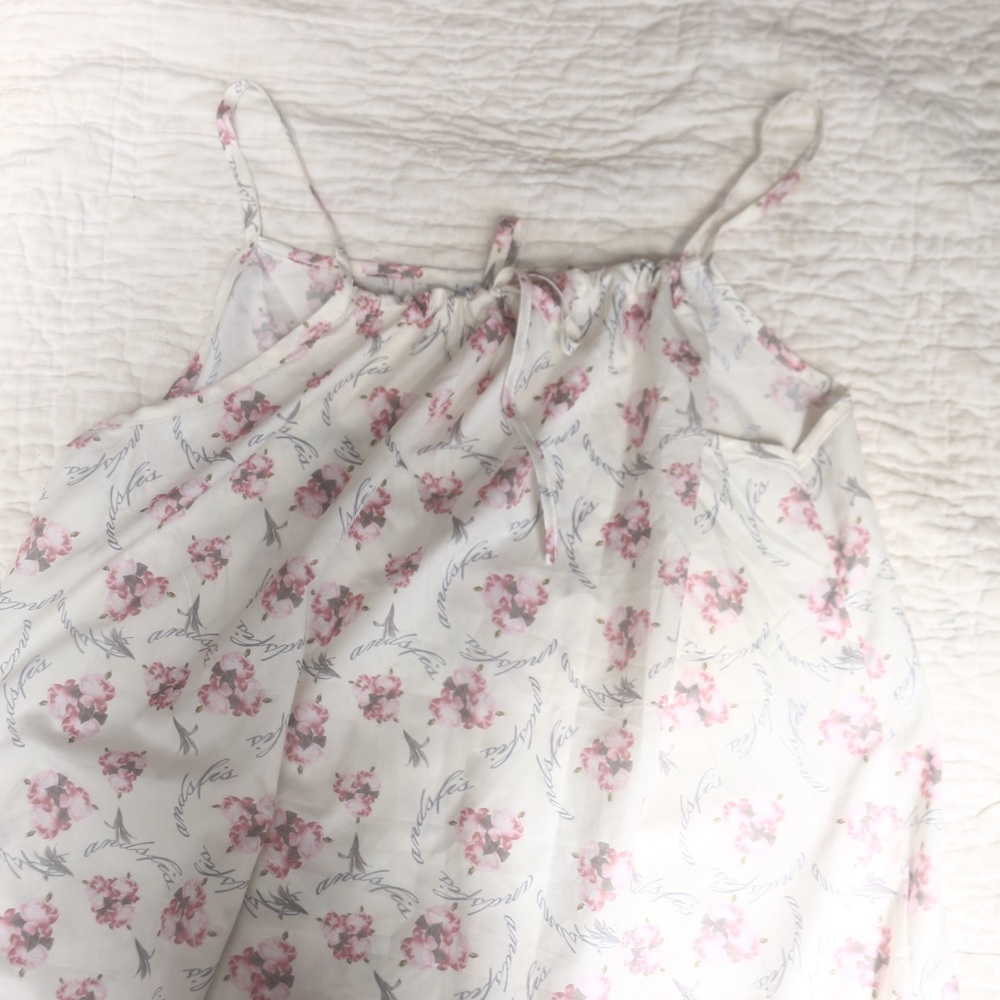 🦋MISSLOOK Summer White, Roses, Ruffles Maxi Dress - Picture 3 of 12
